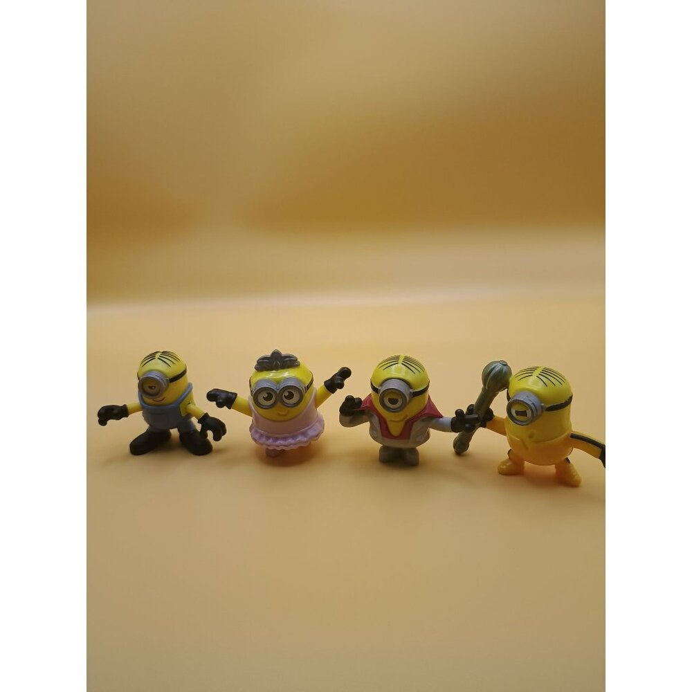 Despicable Me Minion Mini Figures Set Of 4 Collectible Toys